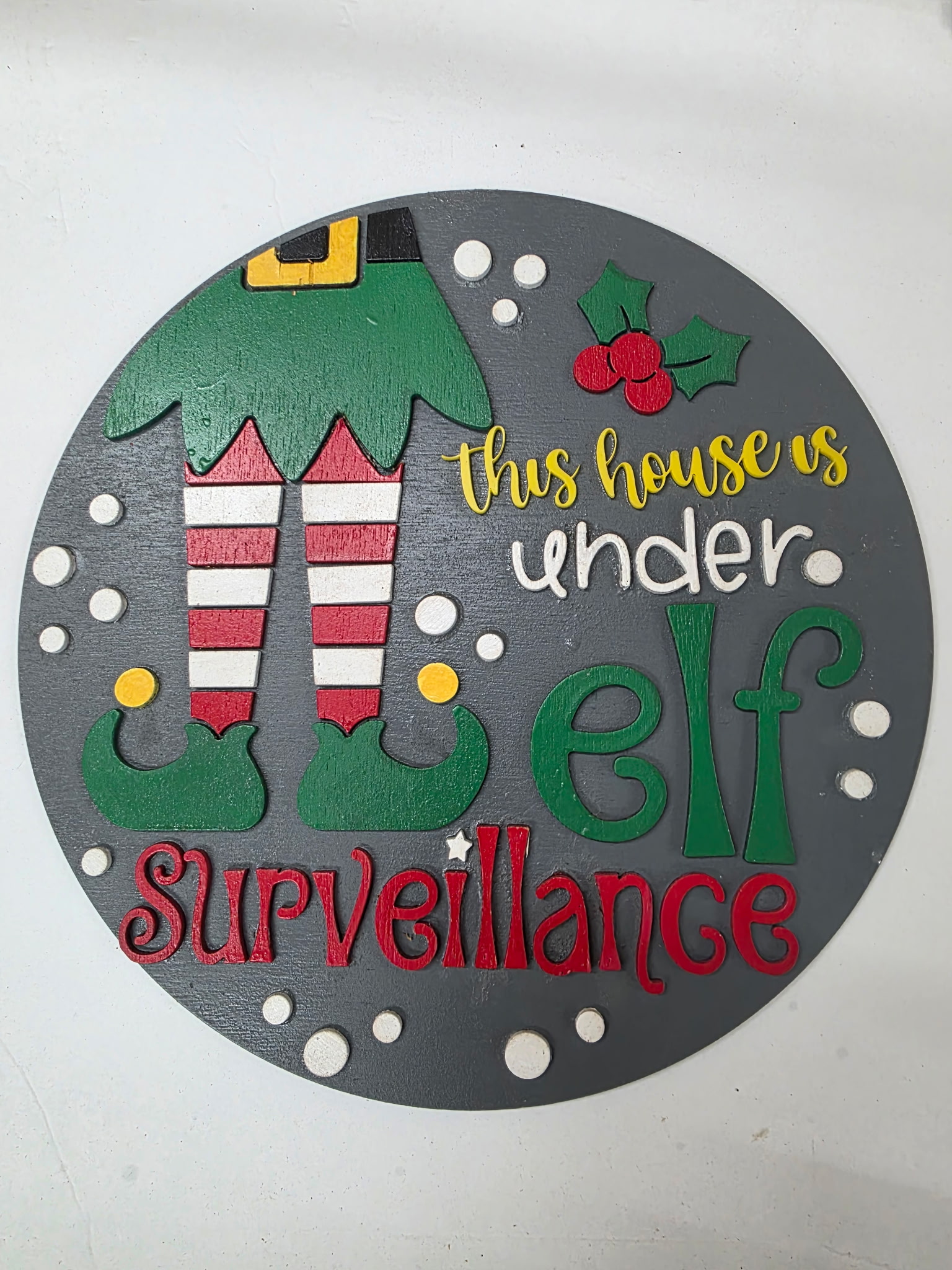 Picture of Elf Surveillance - Door Sign