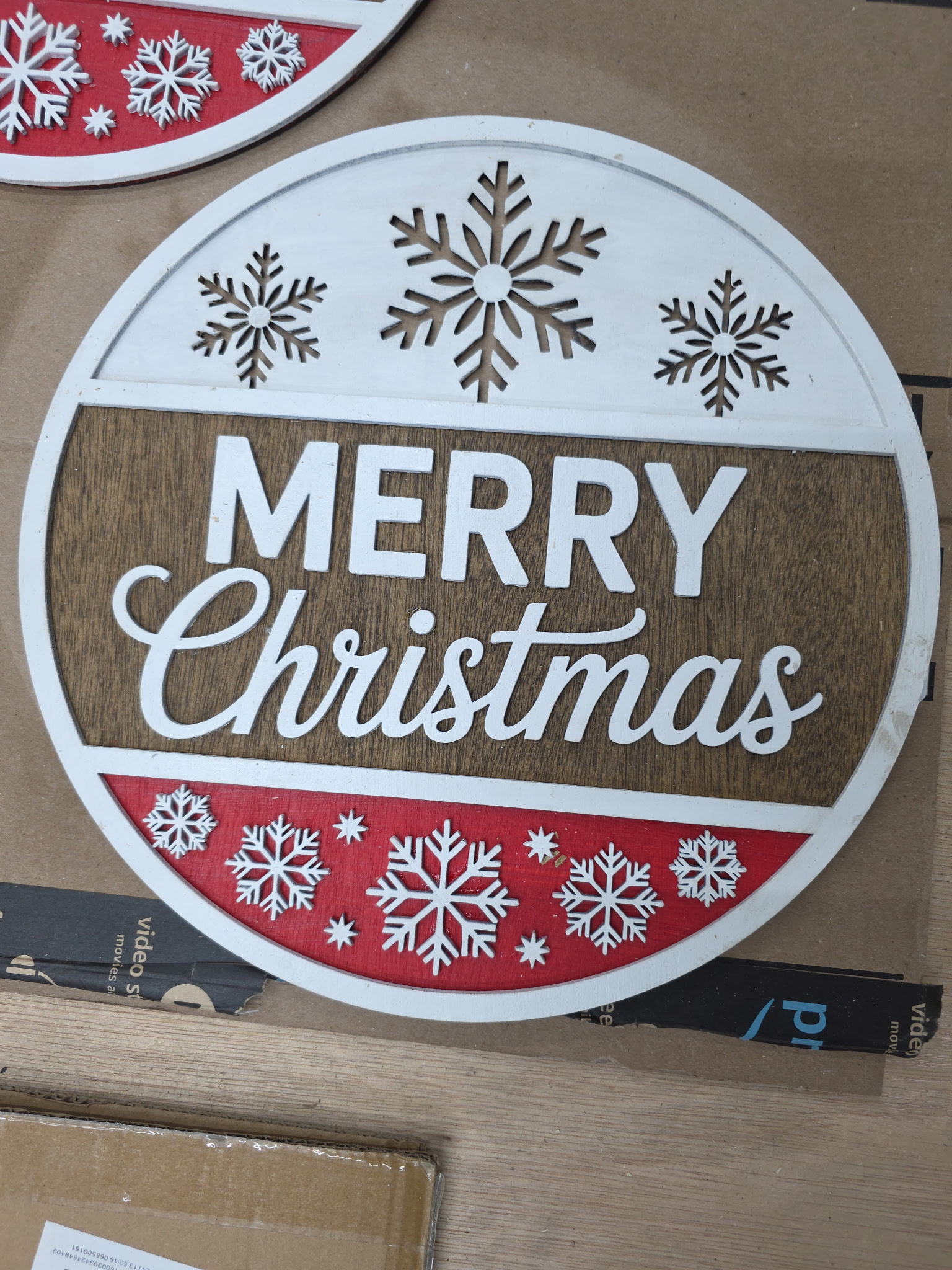 Picture of Merry Christmas Ball - Door Sign