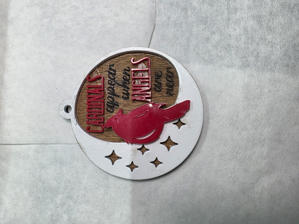 Picture of Cardinal Angel - Ornament