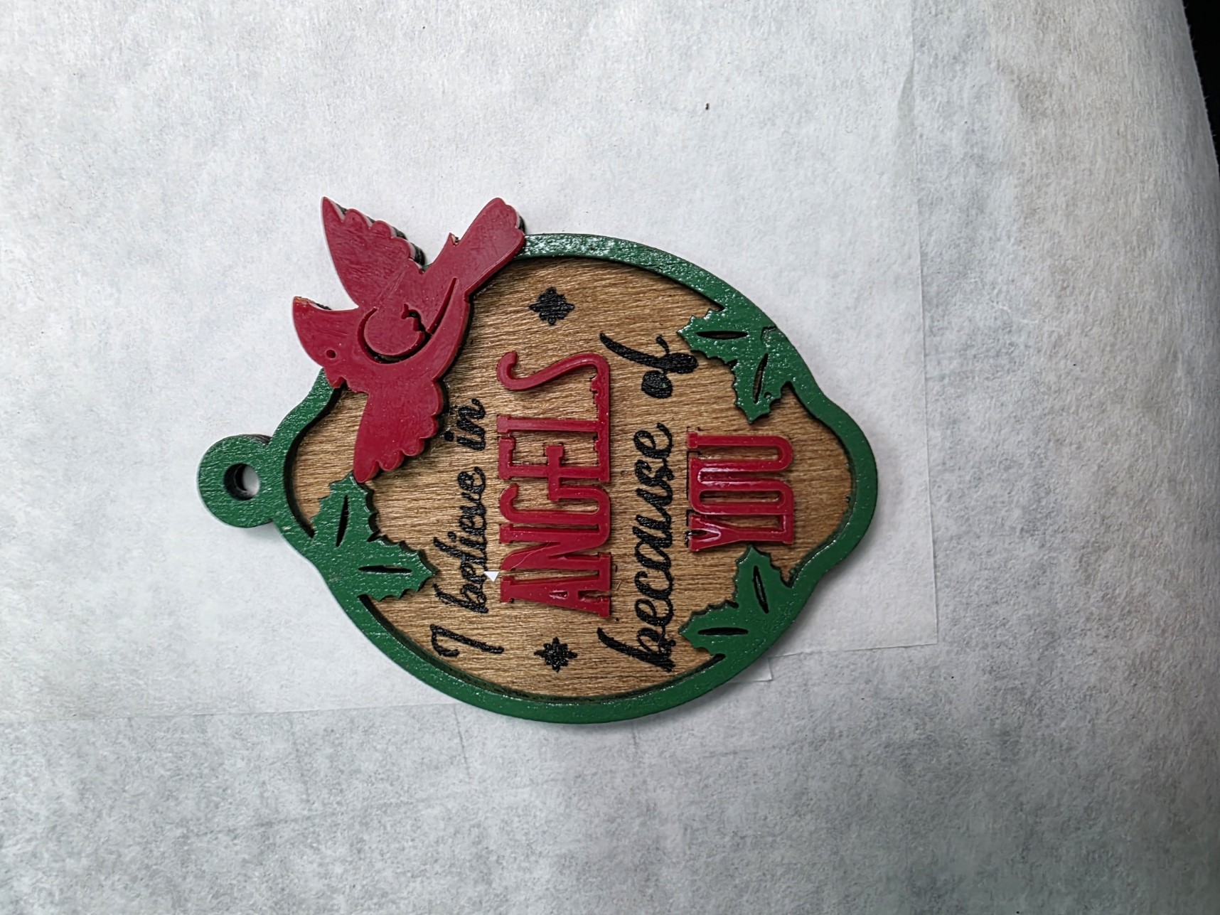 Picture of Cardinal Believe - Ornament